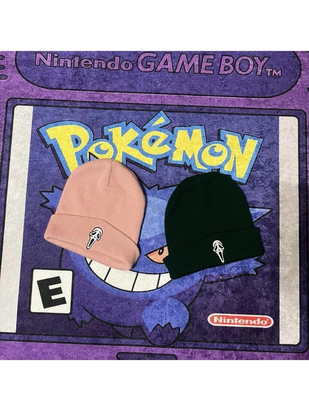 Pink and Dark green Ghostface Movie beanies